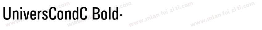 UniversCondC Bold字体转换